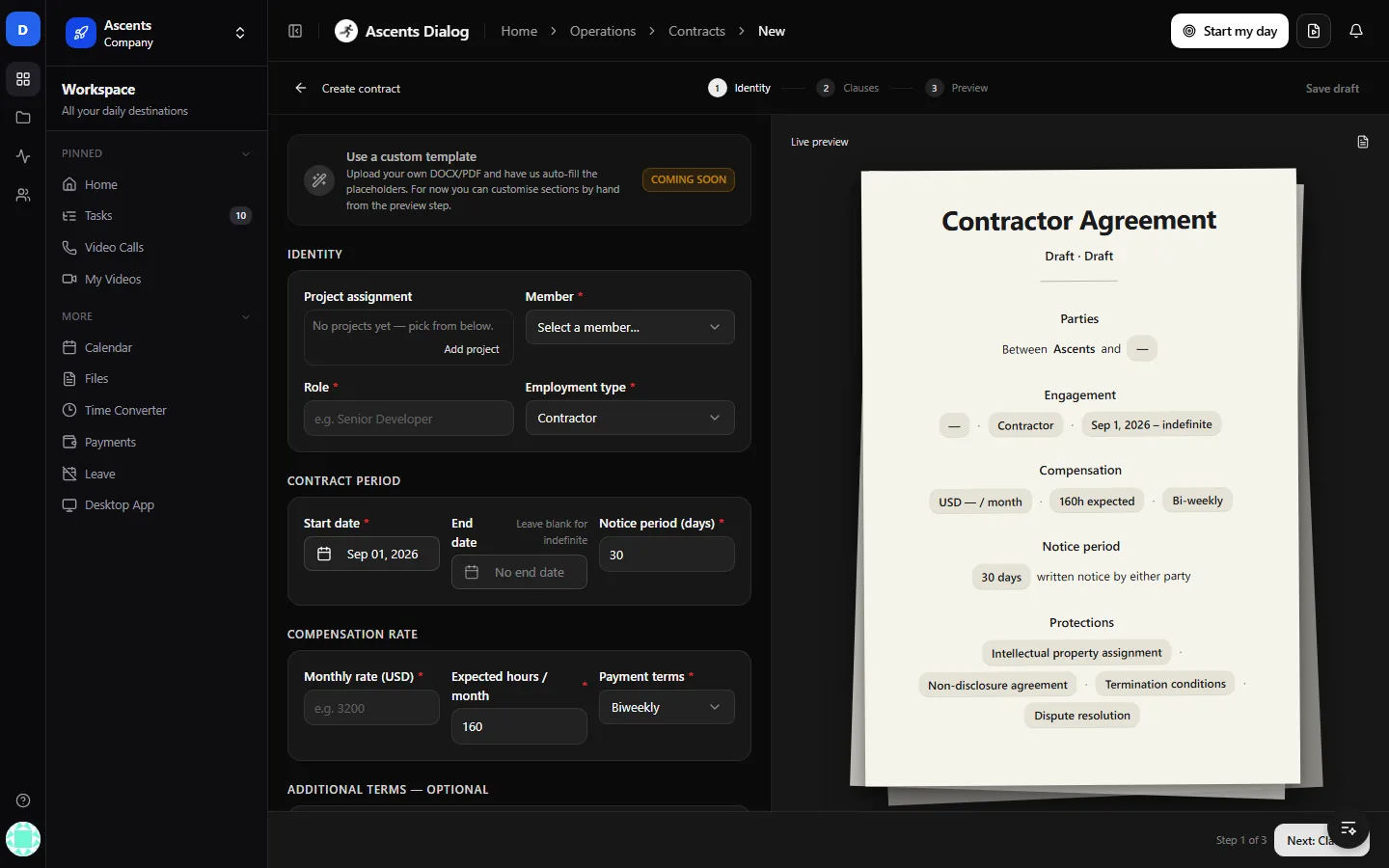 Ascents Dialog screenshot 6