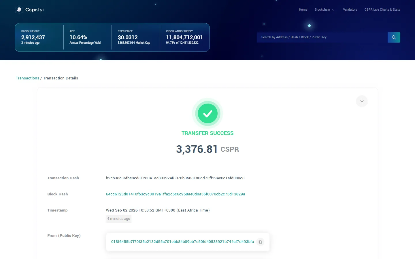 cspr.fyi screenshot 5
