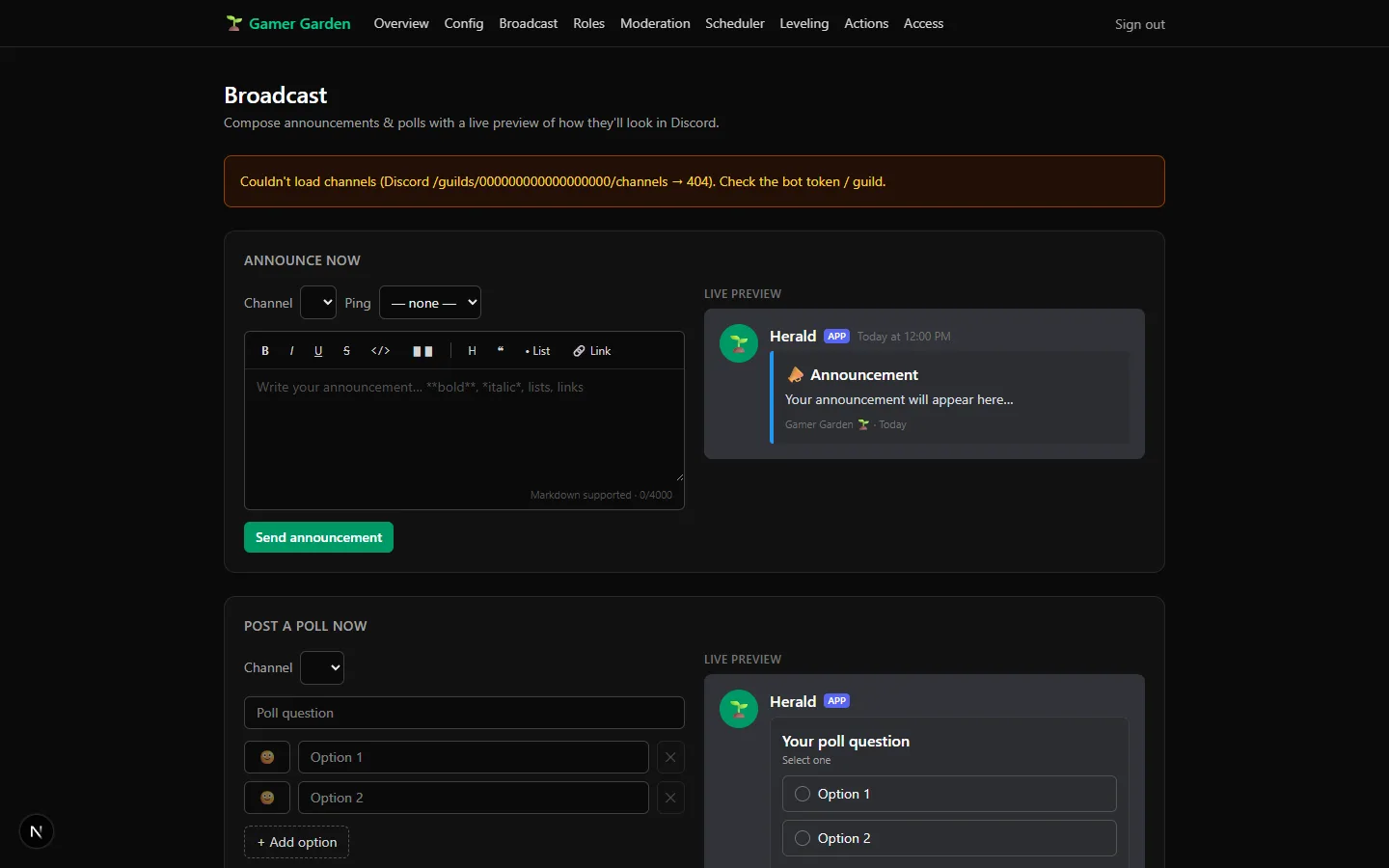 Gamer Garden bot suite screenshot 5