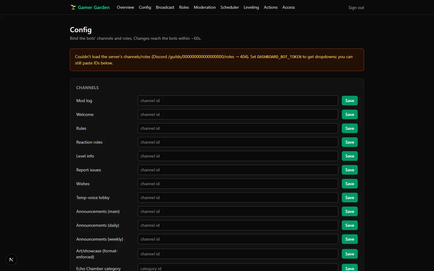 Gamer Garden bot suite screenshot 4