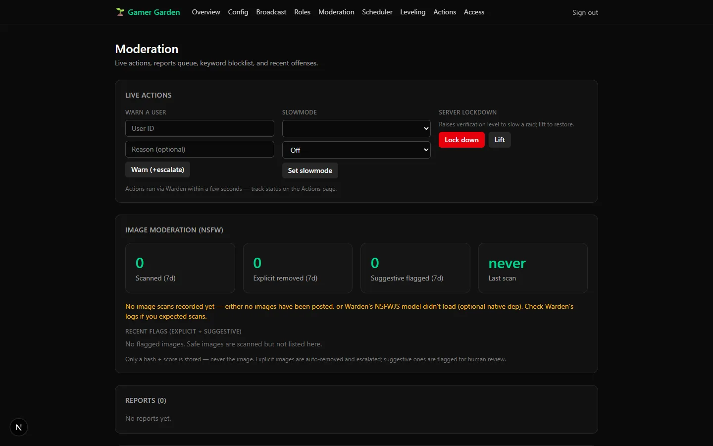 Gamer Garden bot suite screenshot 2