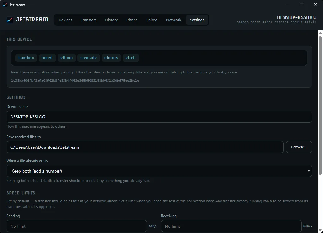 Jetstream Transfer screenshot 4