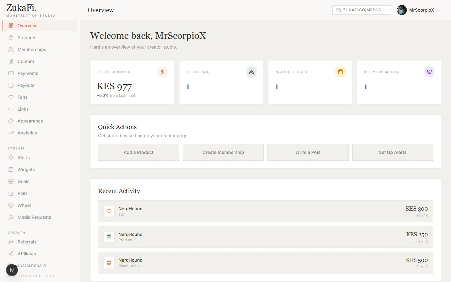 zukafi screenshot